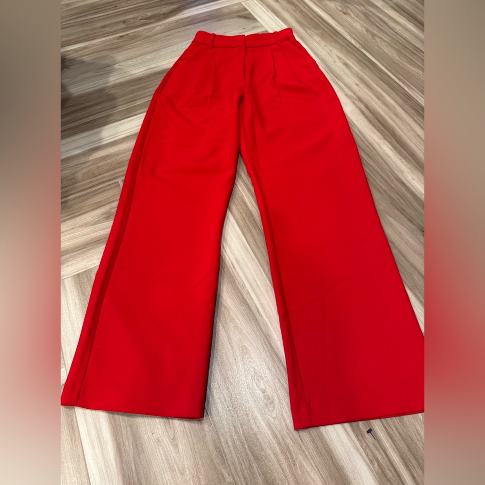 Abercrombie and Finch  Red Women's Wide-Leg Pants